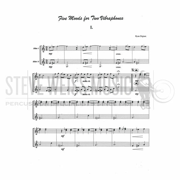 Dignan-Five Moods for Two Vibraphones (2S)-2V