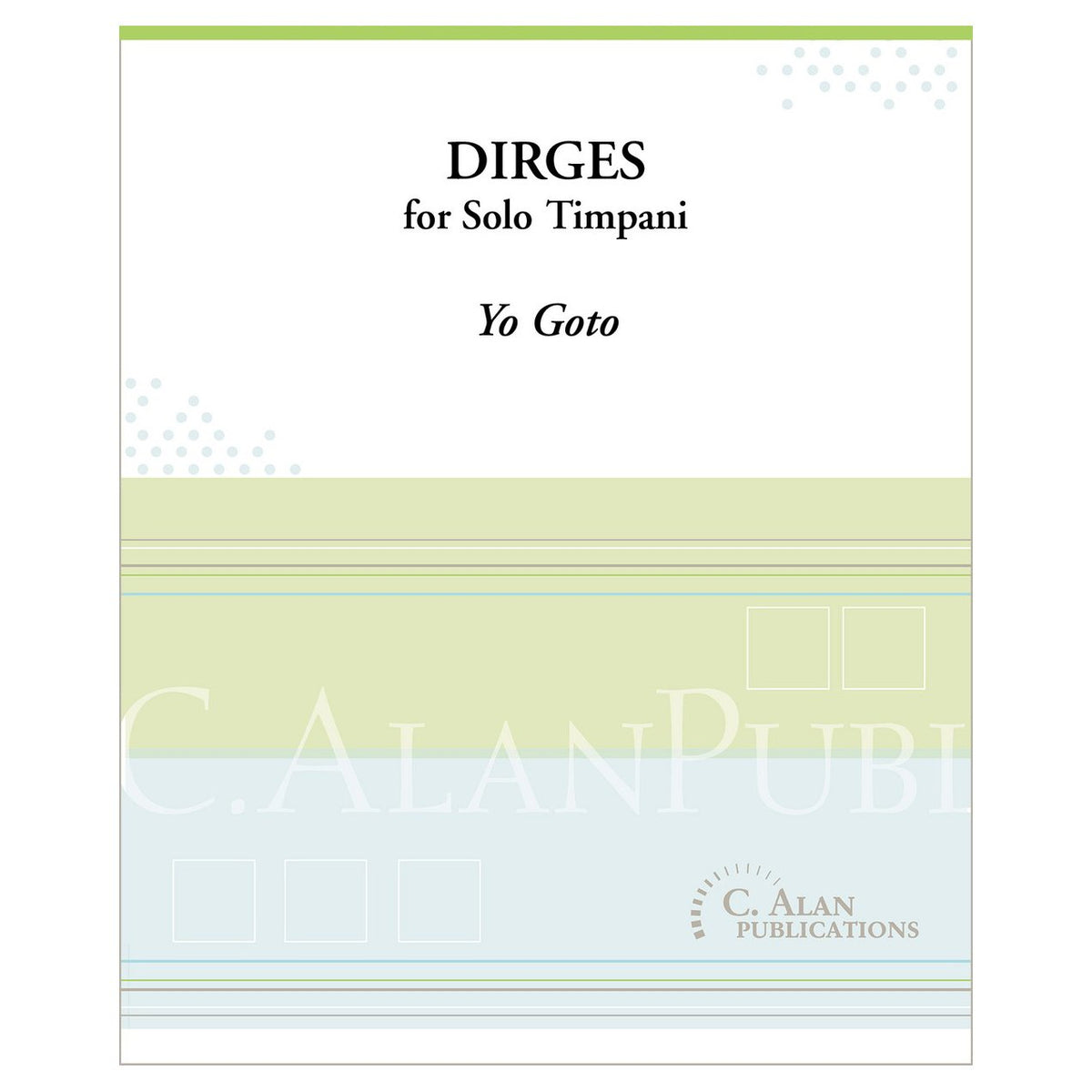 Dirges for solo timpani yo goto cover page