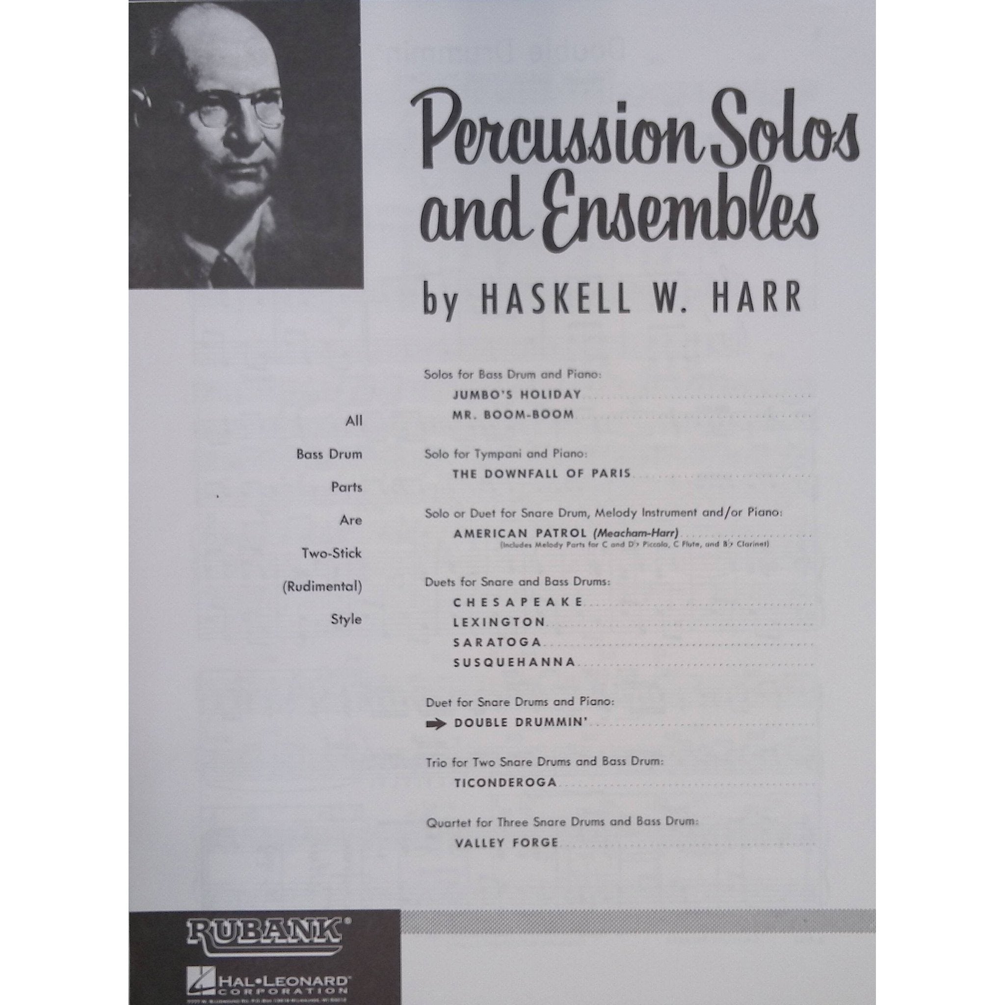 Double Drumming by Haskell Harr