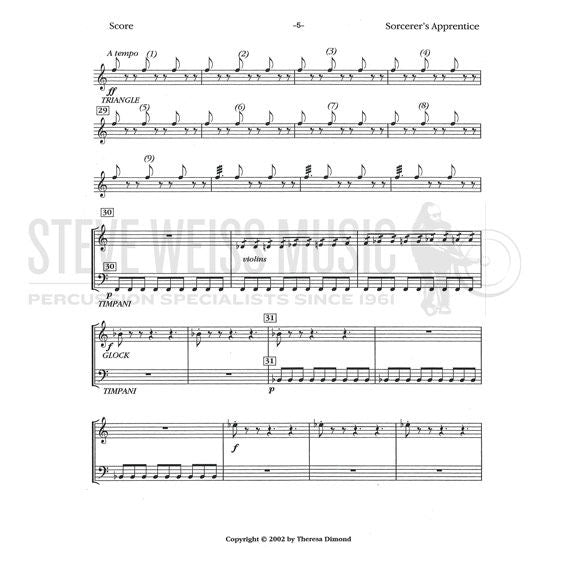 Dukas-Sorcerer's Apprentice (Perc./Timp. parts ed. by T. Dimond)