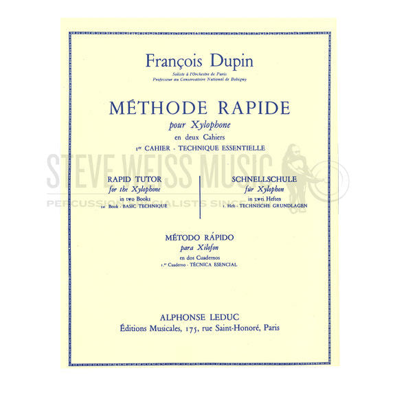 Dupin-Rapid Tutor for the Xylophone (Bk. 1)