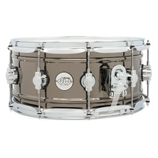 DW Design Series Black Nickel Over Brass Snare Drum - 14x6.5 - Image 2
