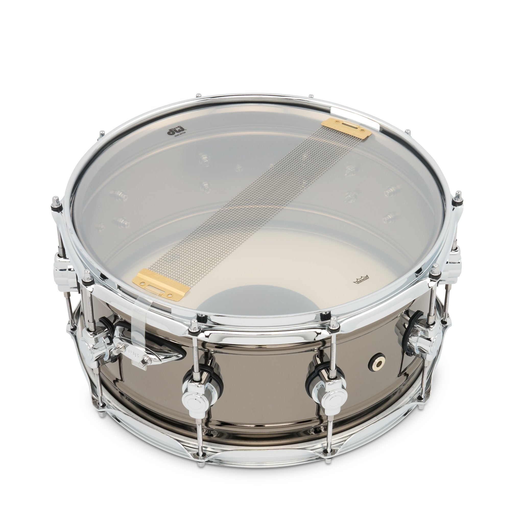 DW Design Series Black Nickel Over Brass Snare Drum - 14x6.5 - Image 5