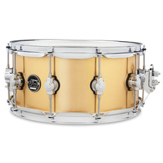 DW Performance Polished Brass Snare Drum - 14x6.5 - Image 1