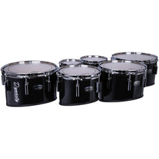 Dynasty Custom Elite Marching Tenors - 6/8/10/12/13/14 Black w/ Chrome HW