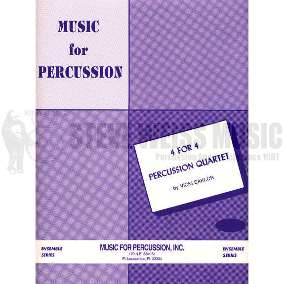 Eaklor-Four for Four Percussion Quartet(2S)