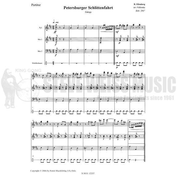 Eilenberg-Petersburger Schlittenfahrt arr. Klemke (SP)-X/ 2M/P