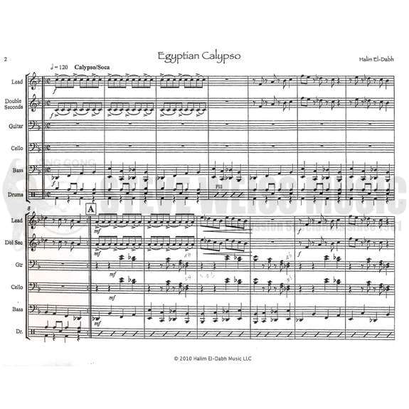 El-Dabh-Egyptian Calypso (Score only)-Steel drum ensemble