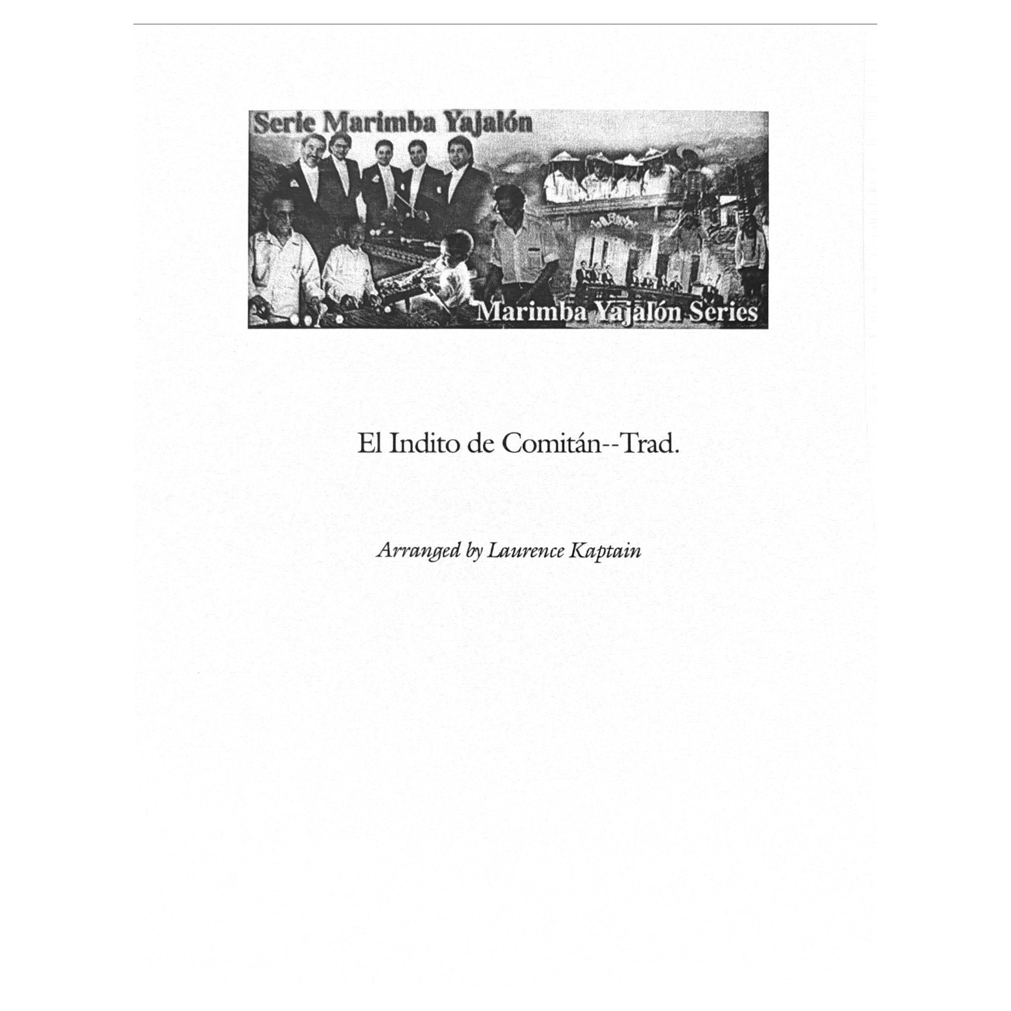 El Indito de Comitan arranged by Laurence Kaptain