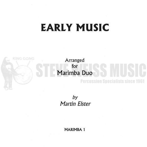 Elster, Martin-Early Music 2M-P