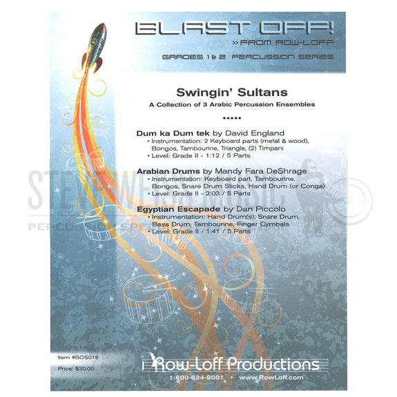 England/DeShrage/Piccolo-Swingin' Sultans (SP)-Mall. inst./2T/P