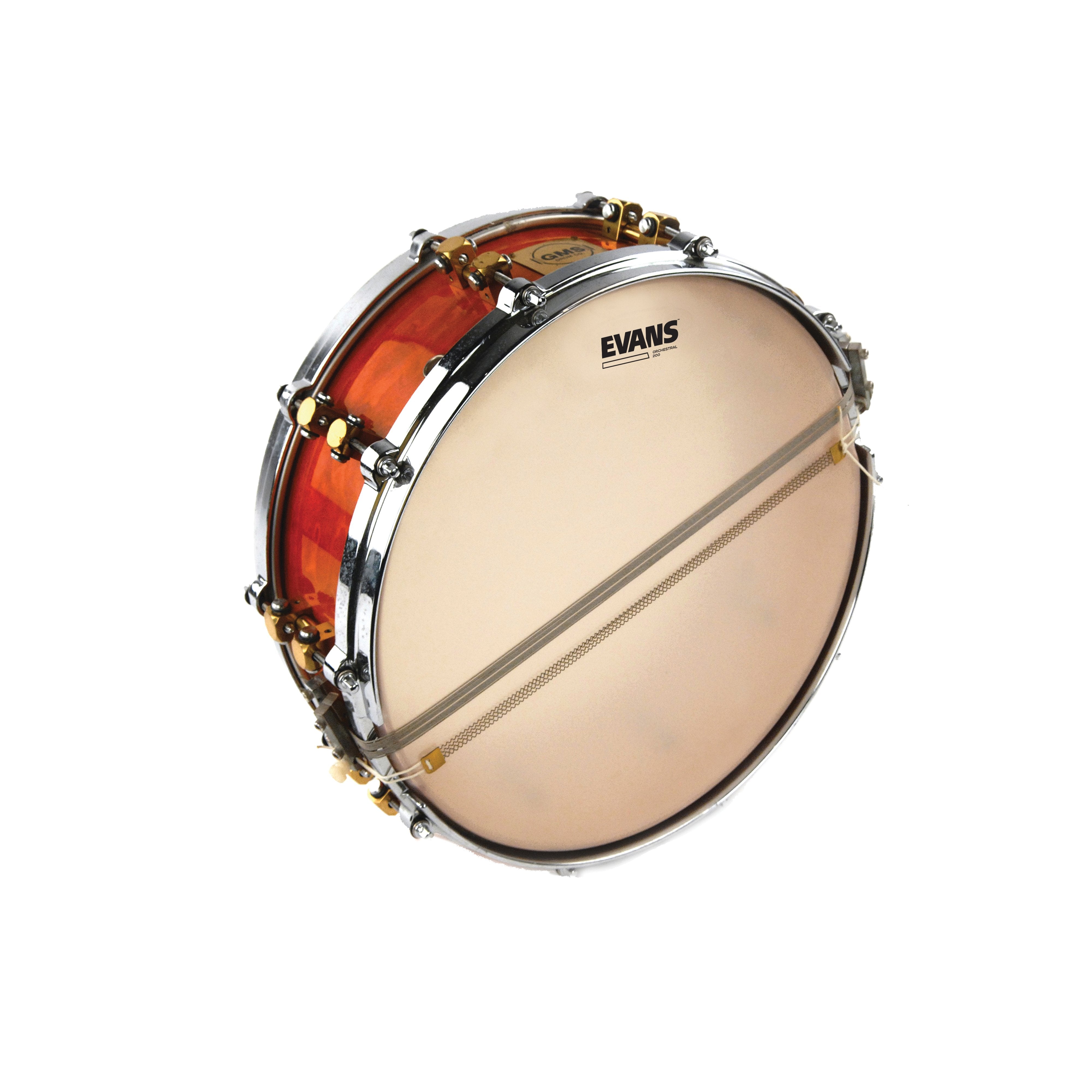 Evans 14" Orchestral 200 Snare Side Drum Head - Image 2