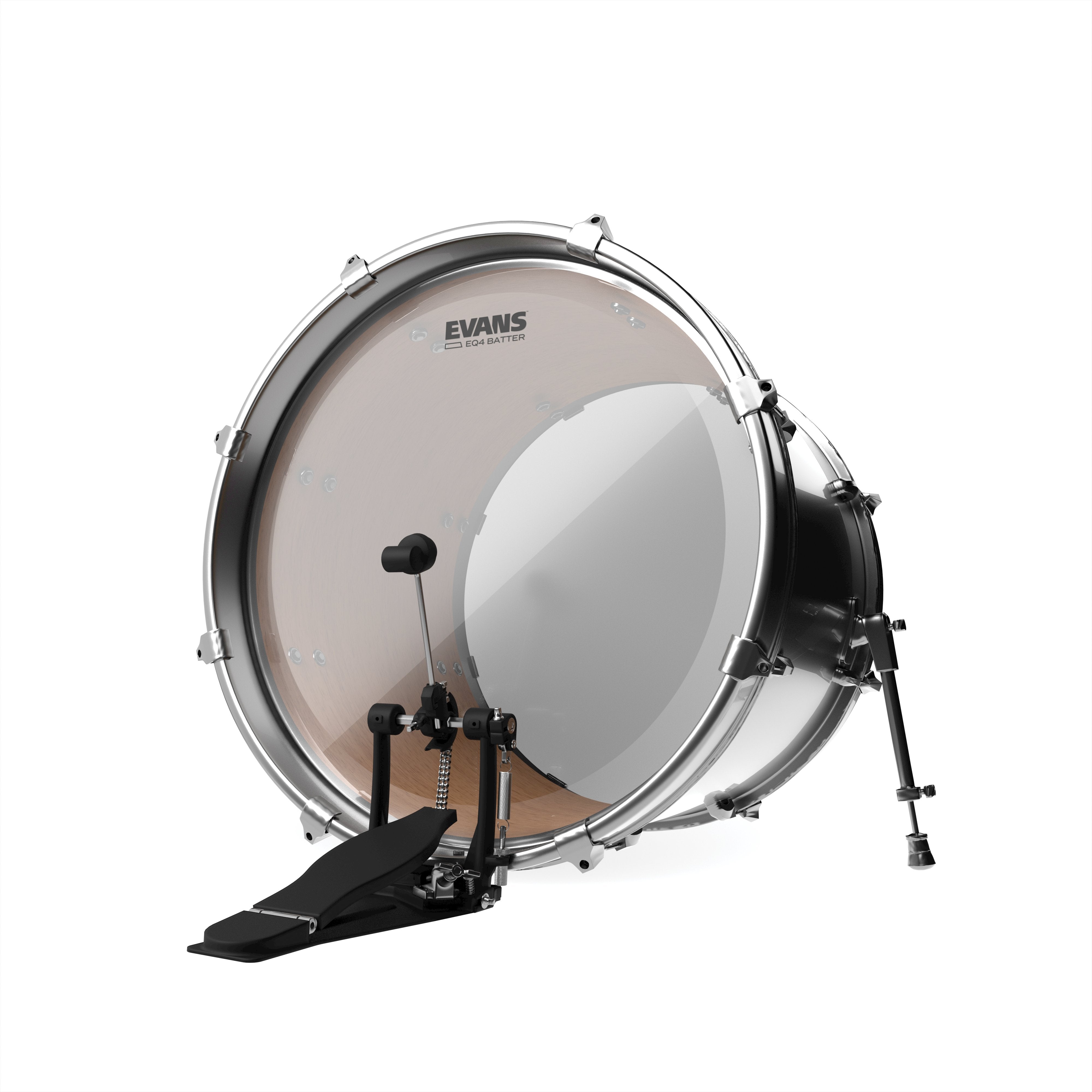 Evans 16" Clear EQ4 Bass Drum Head (Tom Hoop) - Image 3