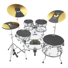 Evans Drum and Cymbal Mute Set - 10"/12"/14"/16" Drums - Crash & 20" Ride Cymbals - Bass Drum - Image 1