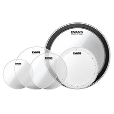 Evans Drum Set Upgrade Pack 14" HD Dry Snare Batter + 20" EMAD Clear Bass Batter w/ G2 Clear Fusion Pack (10", 12", 14")EDP2-G2CLR-F