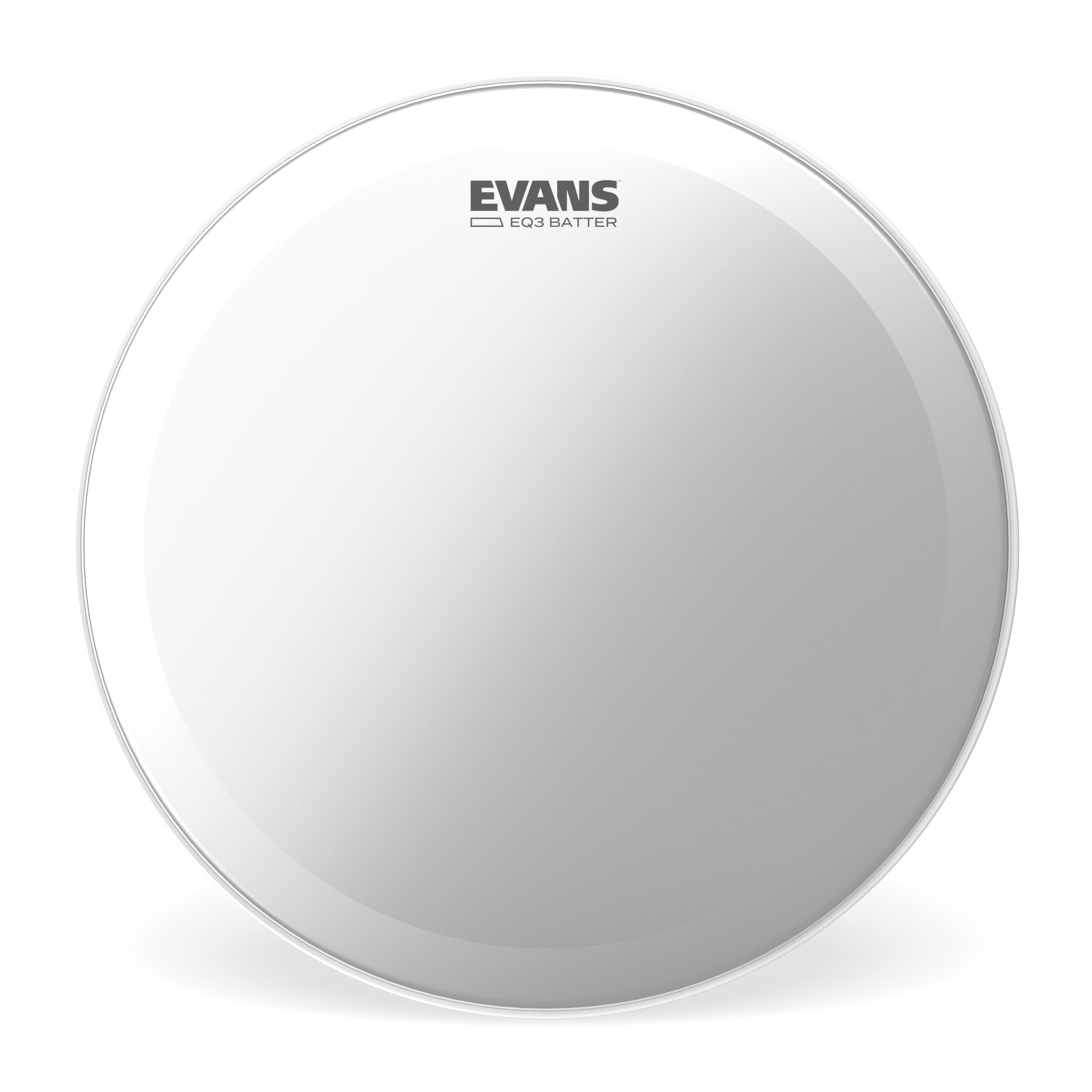 Evans EQ3 Frosted Bass Drumhead - 24" - Image 1