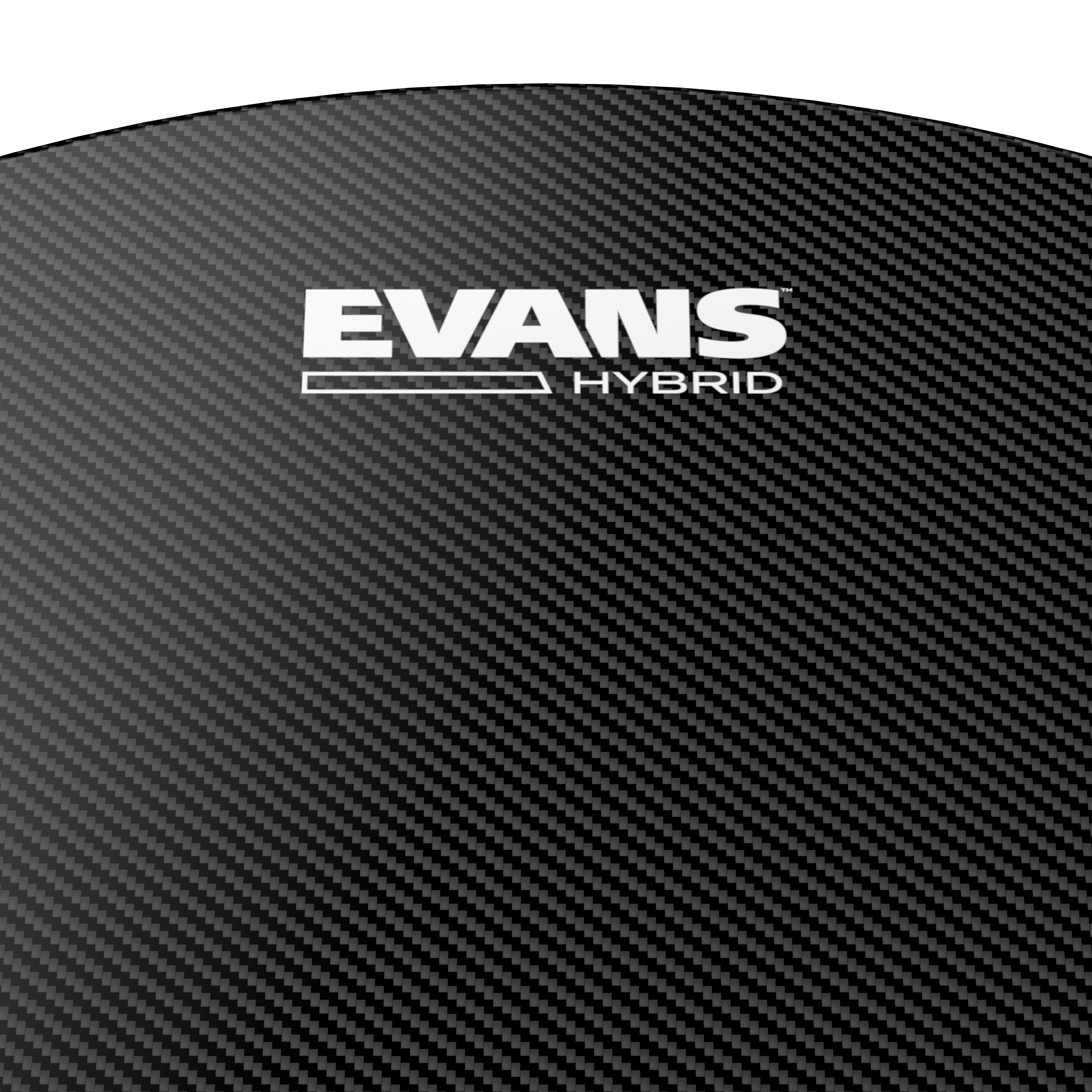 Evans Hybrid Black Marching Snare Drumhead - 13" - Image 2