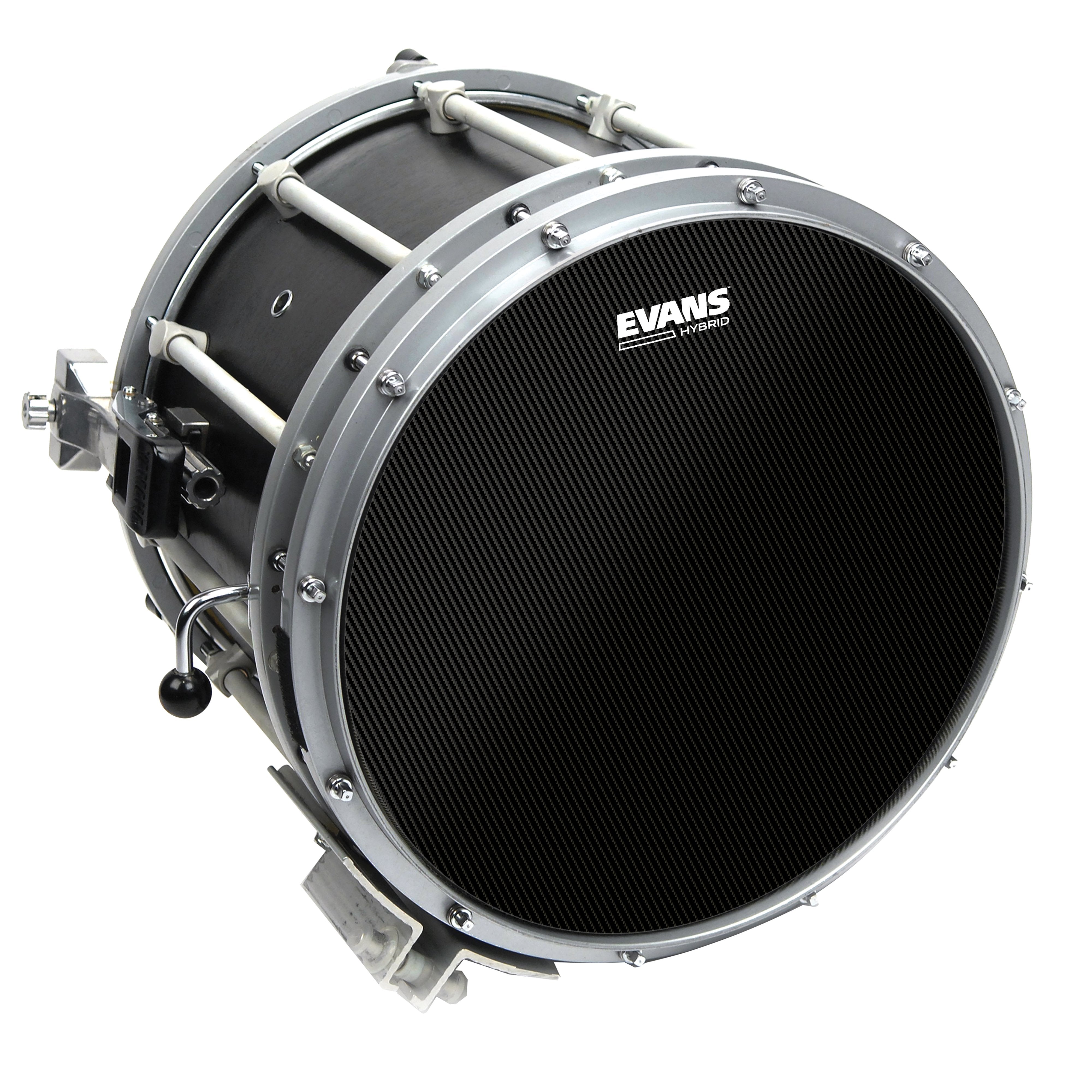 Evans Hybrid Black Marching Snare Drumhead - 14" - Image 3