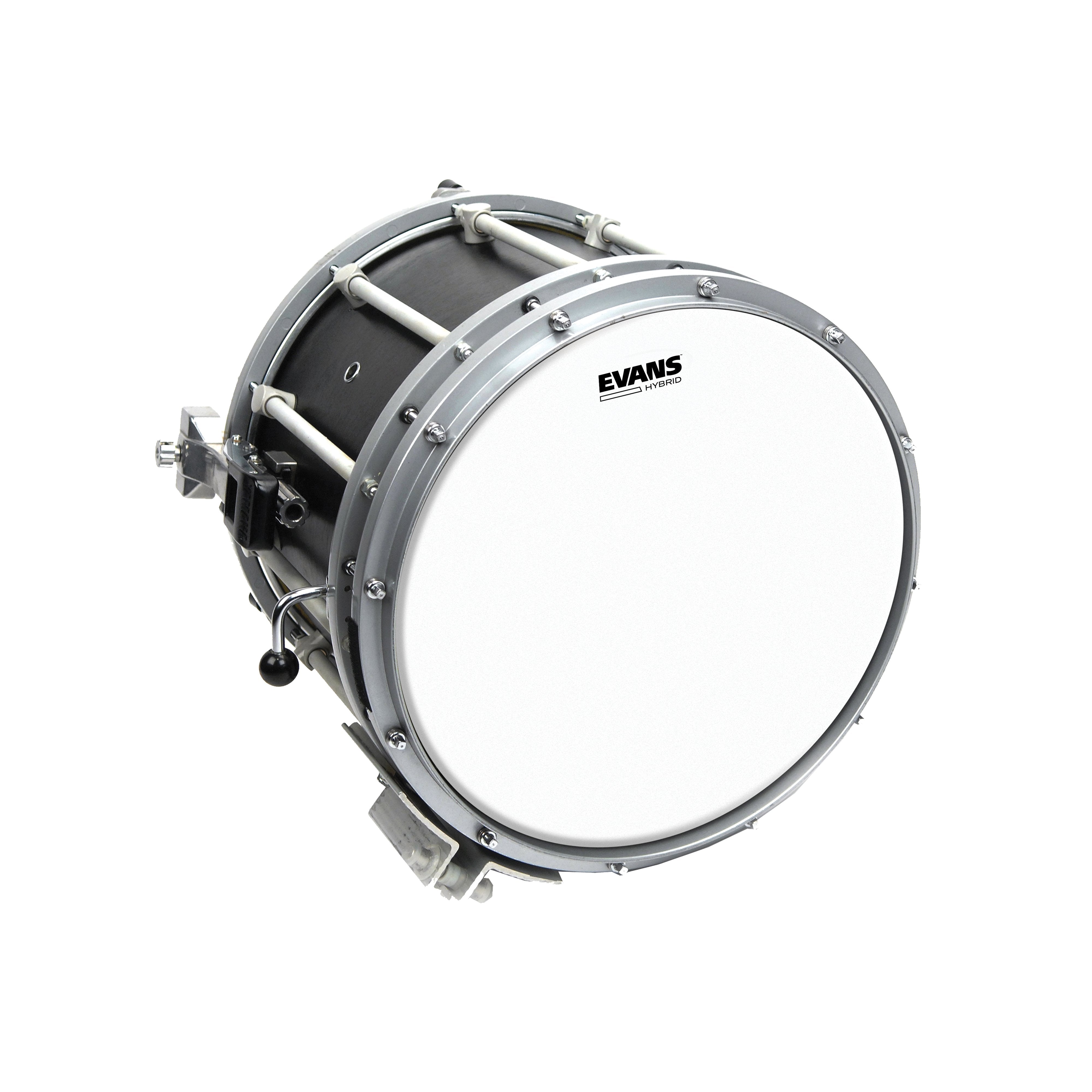 Evans Hybrid White Marching Snare Drumhead - 14" - Image 3