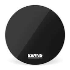 Evans MX1 Black Marching Bass Drumhead - 18" - Image 1