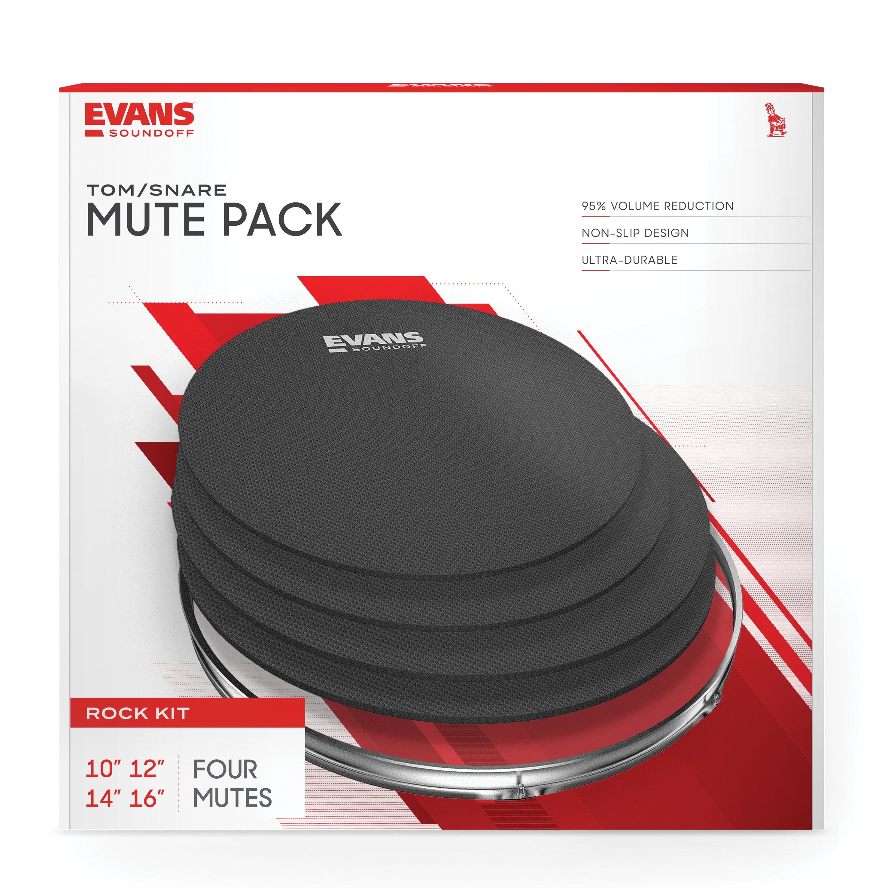 Evans SoundOff Drum Mute Set - 10"/12"/14"/16" - Image 2