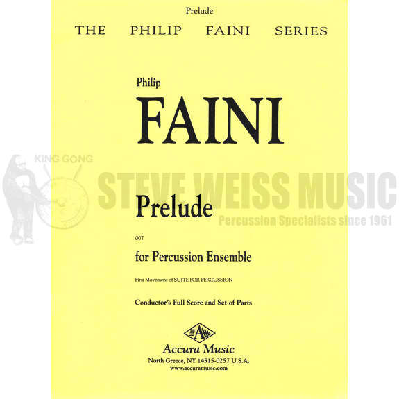 Faini-Suite for Percussion Ensemble(SP)