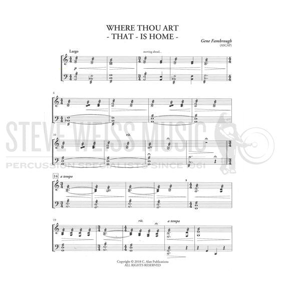 Fambrough-Where Thou Art-That-is Home-M