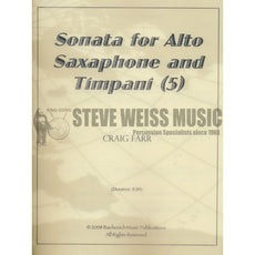 Farr-Sonata for Alto Sax and Timpani (SP)-5T/ASX
