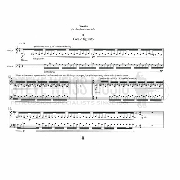 Fazio-Sonata for Vibraphone and Marimba (SP)-V/M