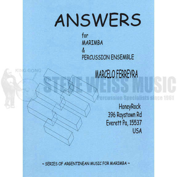 Ferreyra-Answers (1 marimba version) (SP)-solo M/B/V/X/SD