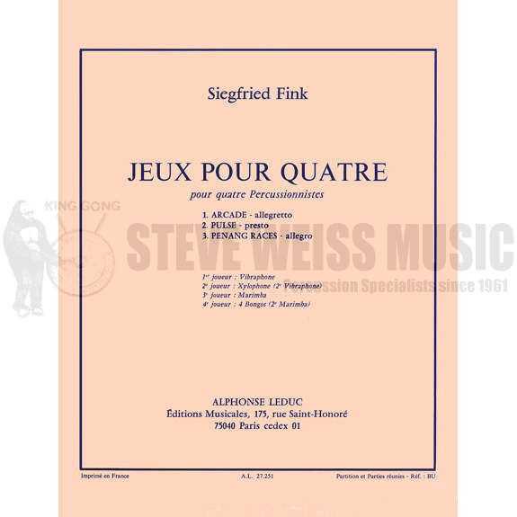 Fink, S.-Jeux pour Quatre(SP)