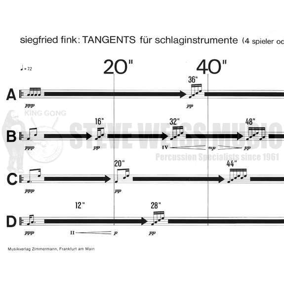 Fink, S.-Tangents for Percussion Quartet
