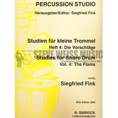 Fink-Studies for Snare Drum Vol 4 : The Flams