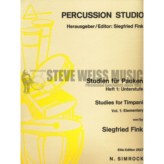 Fink-Studies for Timpani (Vol 1)