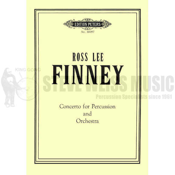 Finney-Concerto for Percussion and Orchestra (Score Only) -B/V/C/X/M/4T/P/Orchestra