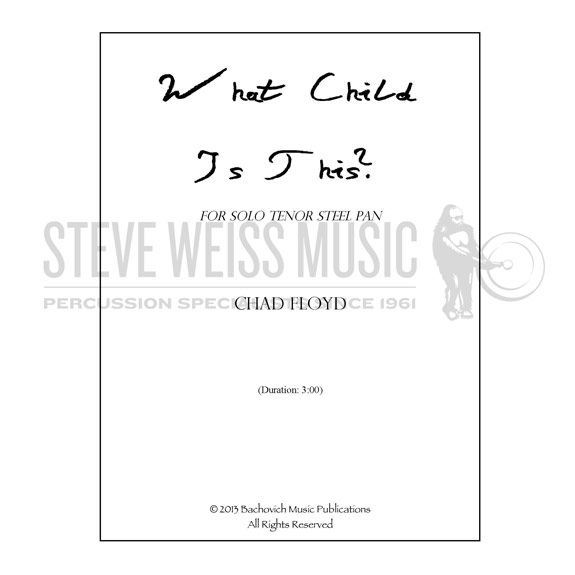 Floyd (arr.)-What Child Is This?-Tenor steel pan