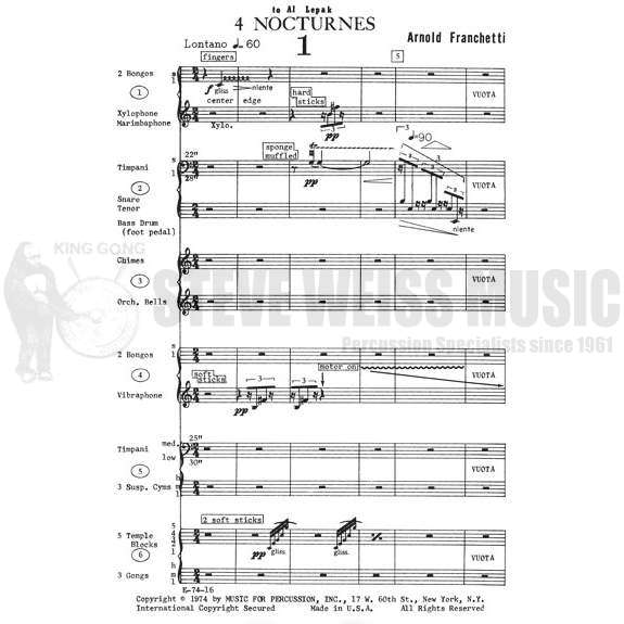 Franchetti-Four Nocturnes (S)