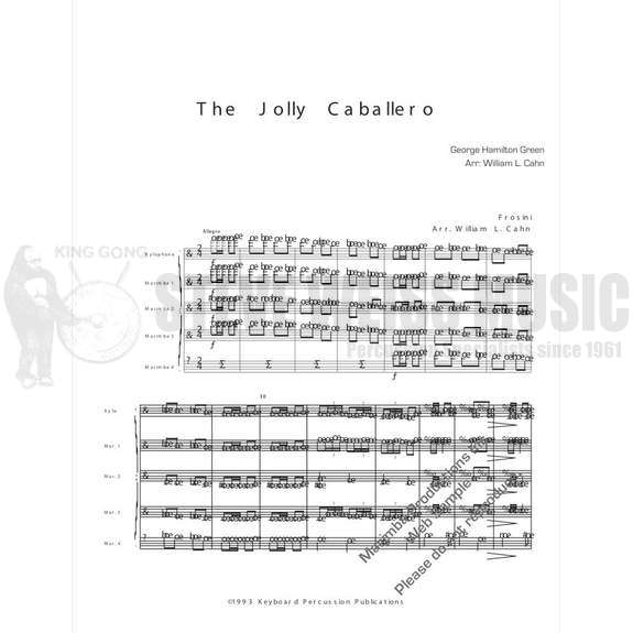 Frosini-Jolly Caballero, The - arr. Cahn (SP)-X/4M