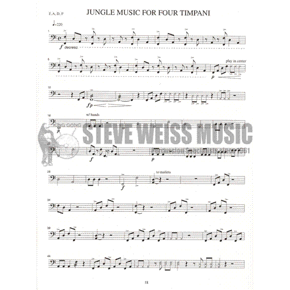 Fundis-Contemporary Audition Solos for Percussion