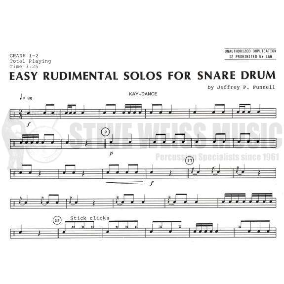 Funnell-Easy Rudimental Solos for Snare Drum