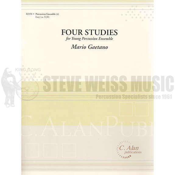 Gaetano-Four Studies for Young Percussion Ensemble(SP)-2T/P