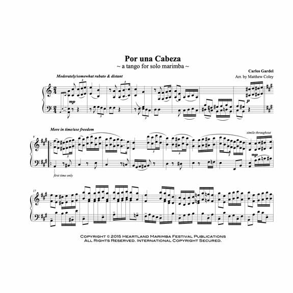 Gardel-Por Una Cabeza arr. Coley-M