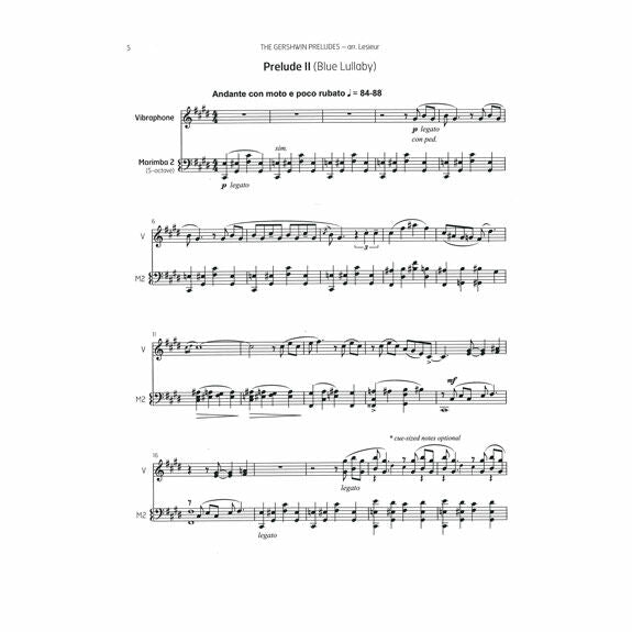 Gershwin-Gershwin Preludes, The arr. Lesieur (SP)-V/M