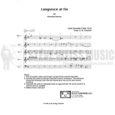Gesualdo-Languisce al fin arr. Schaefer (SP)-5M