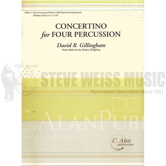 Gillingham-Concertino for Four Percussion (piano red.) (SP)-B/V/C/X/2M/5T/P/PN