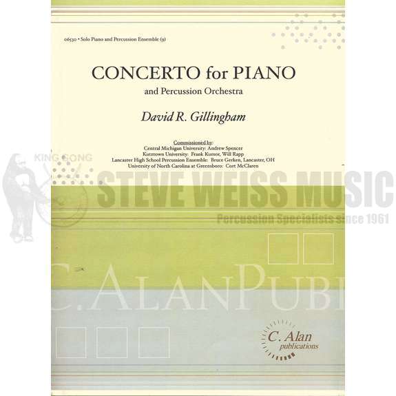 Gillingham-Concerto for Piano and Percussion Ensemble (SP)-B/V/C