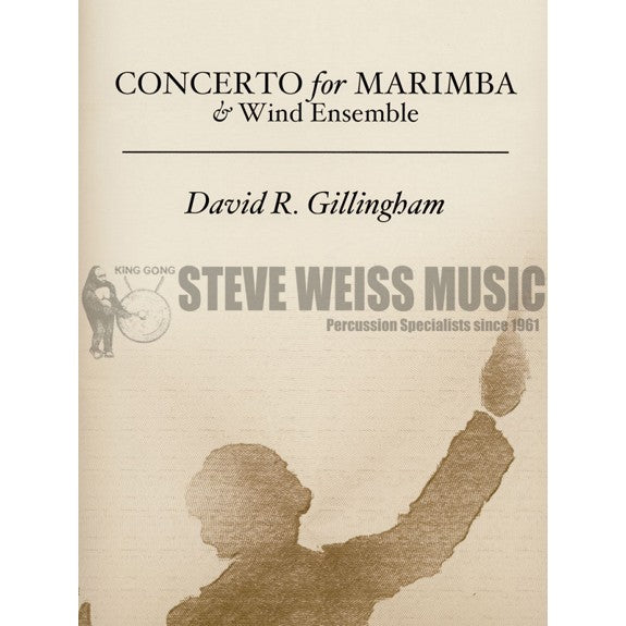 Gillingham-Concerto No. 2 for Marimba/Wind Ens. (COMPLETE SET- SCORE/SOLO PART/BAND PARTS)-M/Wind ens. OS