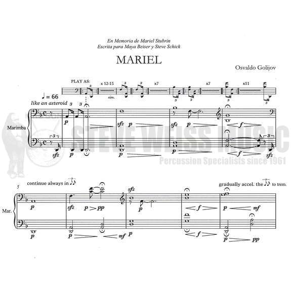 Golijov-Mariel (SP)-M/VC