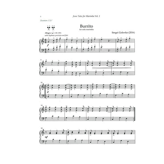Golovko-Tales for Marimba vol. 1-M