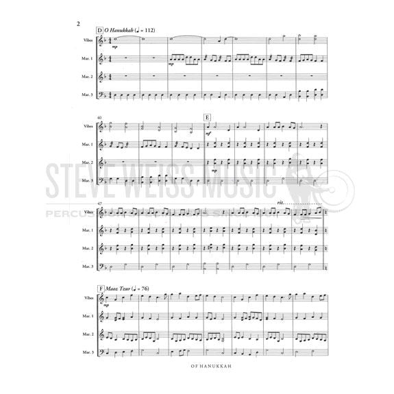 Gottry (arr.)-Of Hanukkah (mallet quartet version) (SP)- V/2-3M